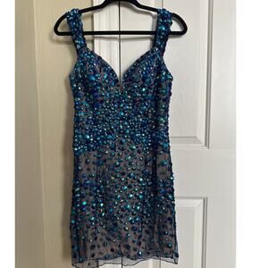 Sherri Hill Beaded Crystal Dress Party‎ Homecoming 10